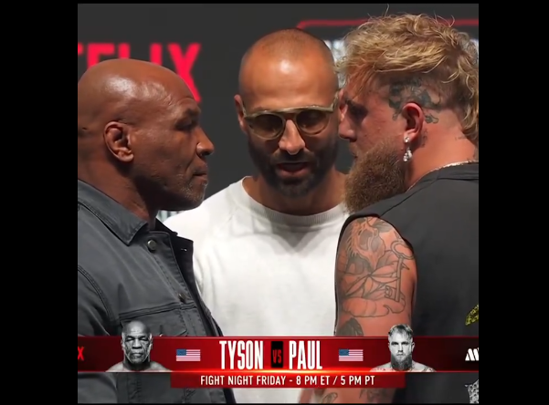 Mike Tyson Emosi, Jake Paul Ditampar di Face Off Jelang Duel Sengit